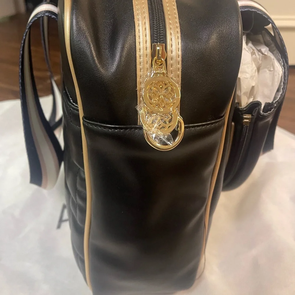 The Emily pickle ball bag by Ameliora Elegant Black Woven Tote Bag - Picture 6 of 9